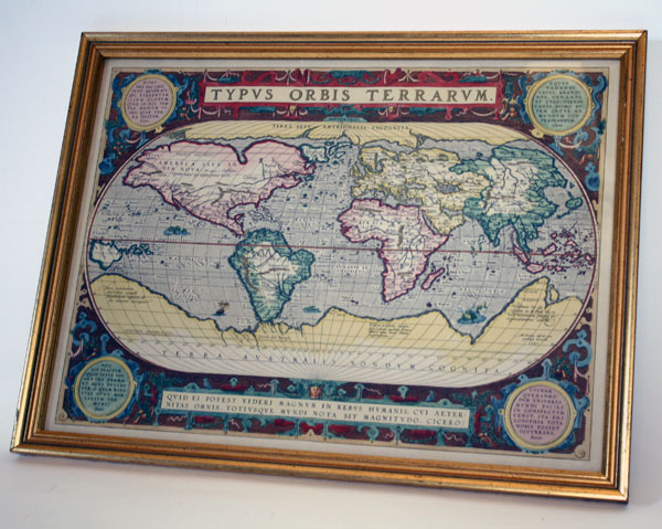 vintage map Typus Orbis Terrarum