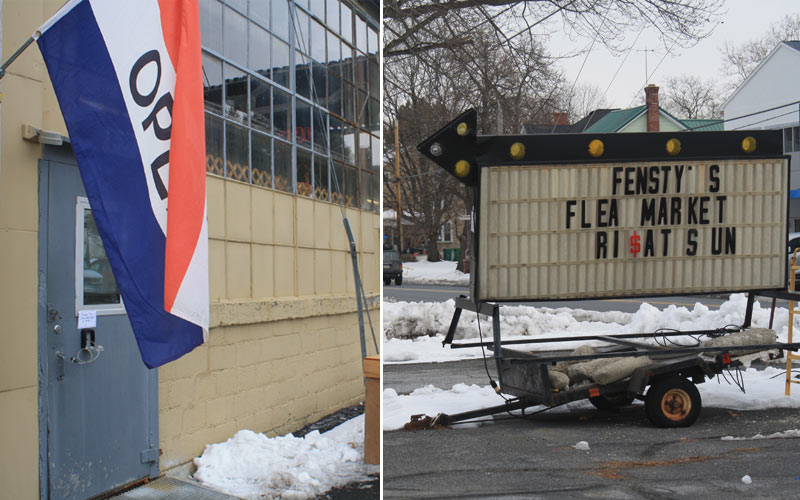 Fensty's Flea Market Bally, PA entrance sign