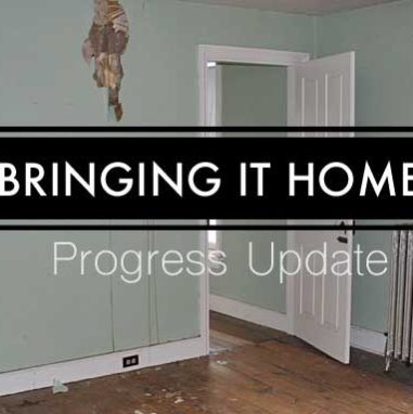 Brining it home progress report