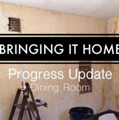 dining room renovation