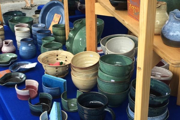 pottery for sale at HBG Flea