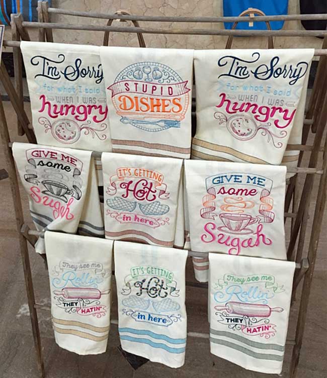 funny dish towels