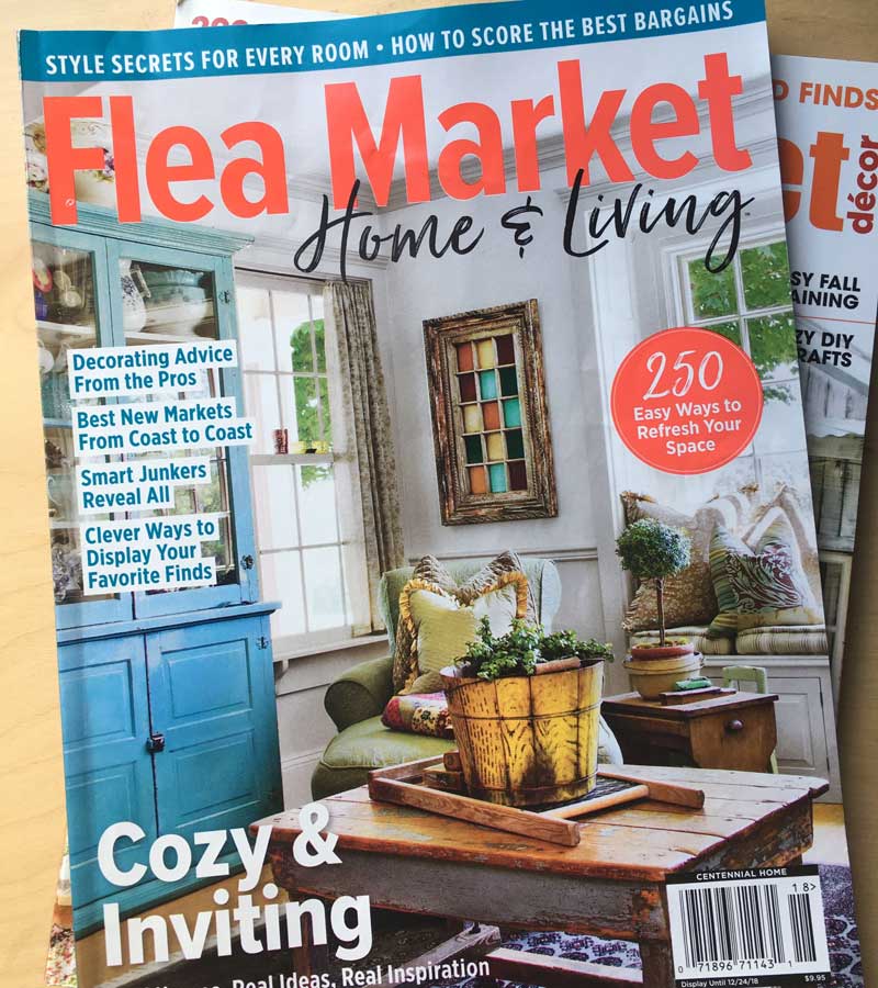 flea market home & living magazine cover